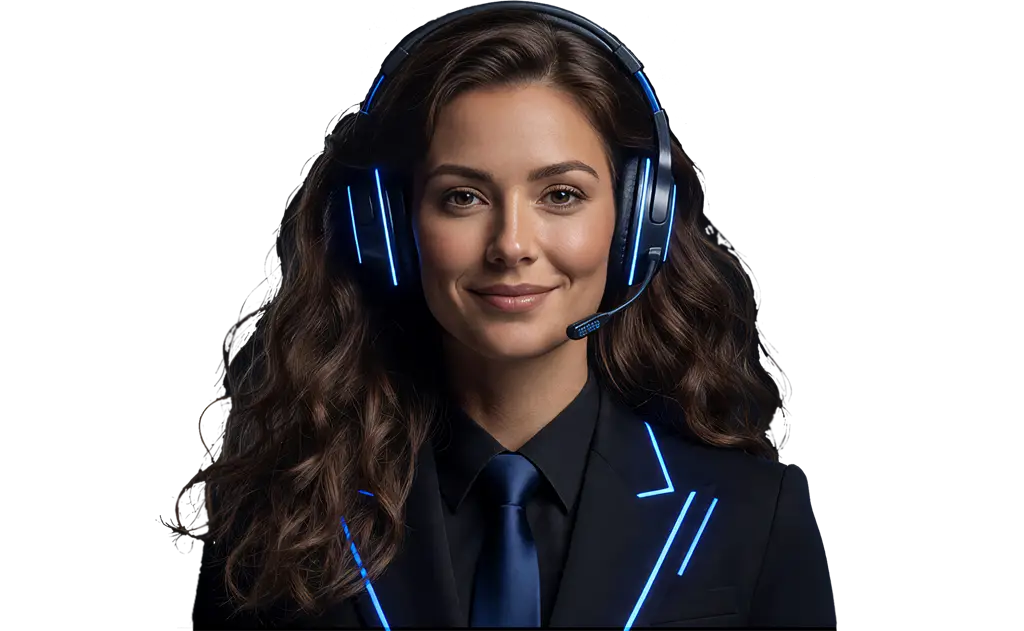 AI voice assistant lady avatar image